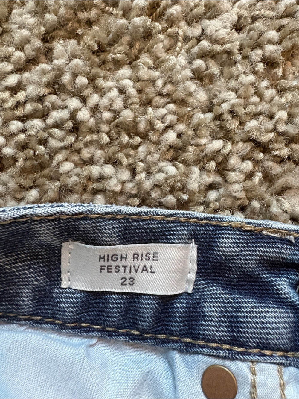 Pacsun Classic High-Waist Denim Shorts - Blue - Picture 4 of 5